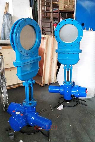 電動(dòng)暗桿刀型閘閥圖片