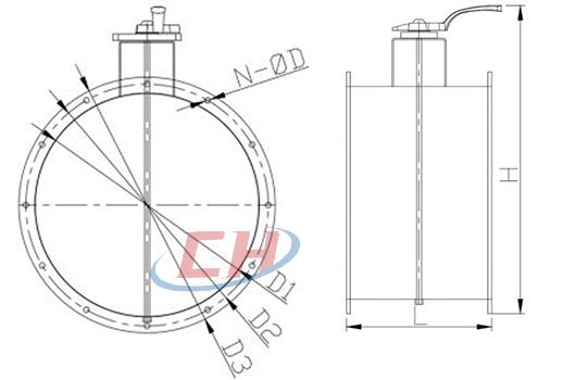 手動調(diào)節(jié)風(fēng)閥結(jié)構(gòu)圖