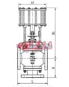 氣動法蘭球閥結(jié)構(gòu)圖