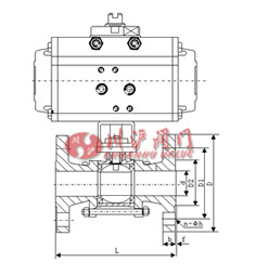 氣動三片式球閥結(jié)構圖