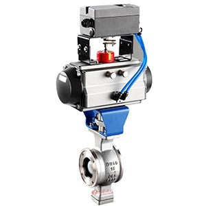 氣動V型調節(jié)球閥 產品圖片