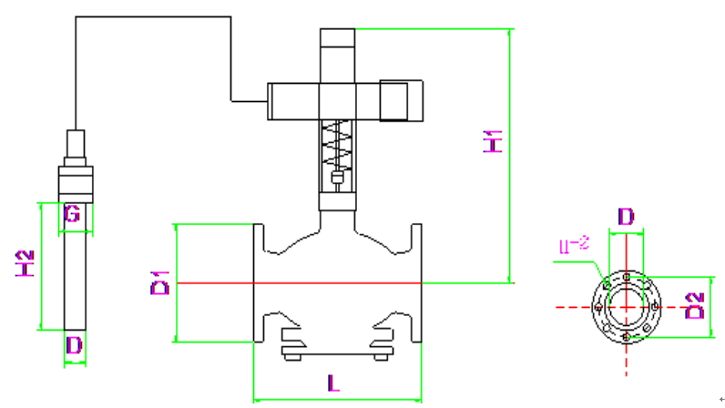 自力式溫度調(diào)節(jié)閥結構圖