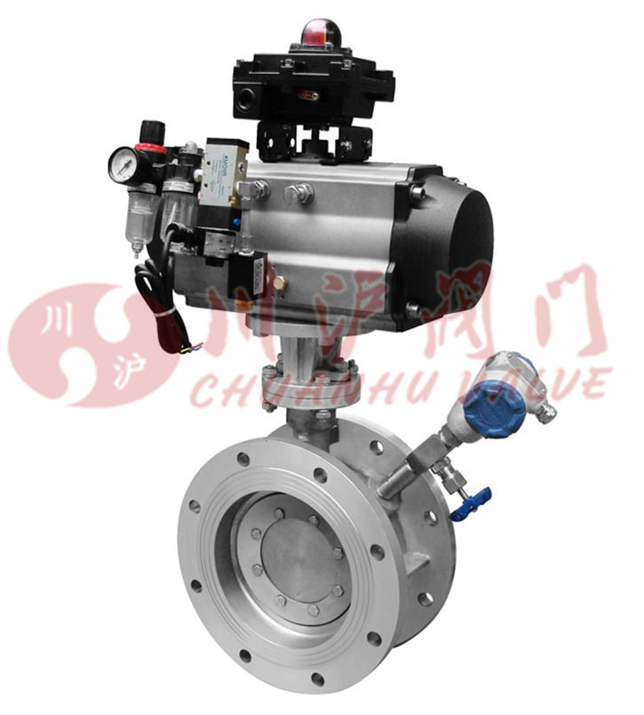 法蘭式氣動(dòng)硬密封蝶閥開關(guān)型圖片