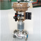 氣動高溫調節(jié)閥(不銹鋼帶散熱片)